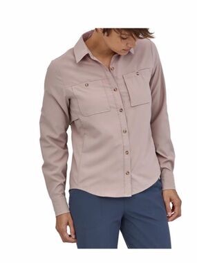 NWT Patagonia long sleeve self guided hike shirt embroidered sz xs